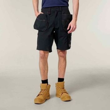 Hard Yakka Raptor Active Holster Pocket Shorts (Black)