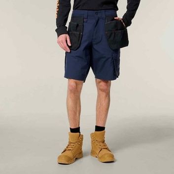 Hard Yakka Raptor Active Holster Pocket Shorts (Navy)
