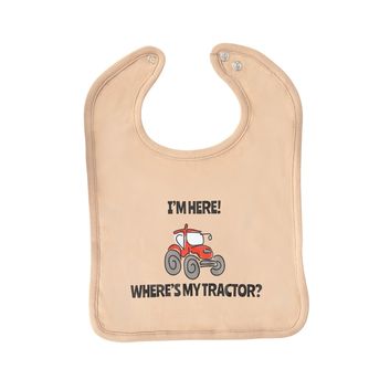 Hy Equestrian Mini Tots Baby Bib - Where's my Tractor - One Size