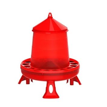Copele Poultry Feeder Red (with legs)
