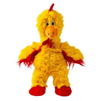 KONG Knots Chicken Dog Toy Yellow