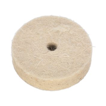 Sealey BG1010WPW50 Wool Polishing Wheel &amp;#8709;50 x 13mm 6mm Bore