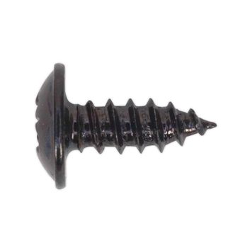 Sealey BST3510 Self Tapping Screw 3.5 x 10mm Flanged Head Black Pozi BS 4174 Pack of 100