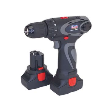 Sealey CP6004 Cordless Drill/Driver 10mm 14.4V 2Ah Lithium-ion 10mm 2-Speed Motor - 2 Batteries 40min Charger
