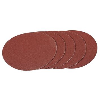 Draper 93388 Pack of Five 180mm Hook and Loop Aluminium Oxide Sanding Discs (60G)