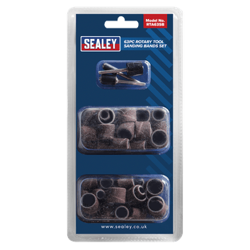 Sealey RTA63SB Rotary Tool Sanding Bands Set 63pc alternative