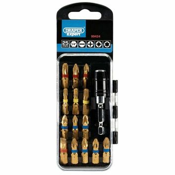Draper 99424 Diamond Sintered Tipped Screwdriver Bit Set (15 Piece)