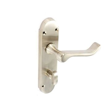 Securit S2732 Brushed Nickel Shaped Bath Handles (1 Pair)