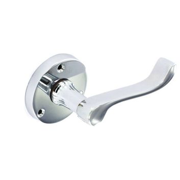 Securit S2925 Chrome Round Latch Handles (Pair)