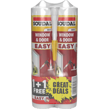 Soudal 158961 1+1 Free Window &amp; Door Easy Sealant