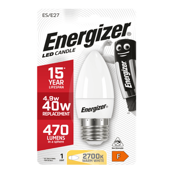 Energizer S8881 E27 Warm White Blister Pack Candle