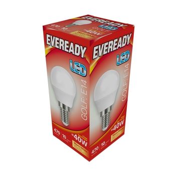 Eveready LED Golf Ball Bulb – Warm White Energy Efficient Light