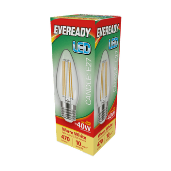 Eveready S15477 LED Filament Candle 470LM E27 ES