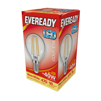 Eveready S15482 LED Filament Golf 470LM E14 SES