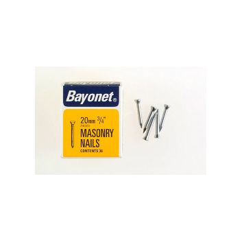 Bayonet Masonry Nails - Zinc Plated (Box Pack)