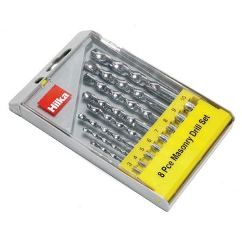 Hilka 8 pce Masonry Drill Set