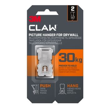 3M Claw CLAW30 Drywall Picture Hanger 30kg