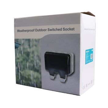 Securlec Double Outdoor Weatherproof 2 Gang Switched Socket With USB-A &amp; USB-C alternative