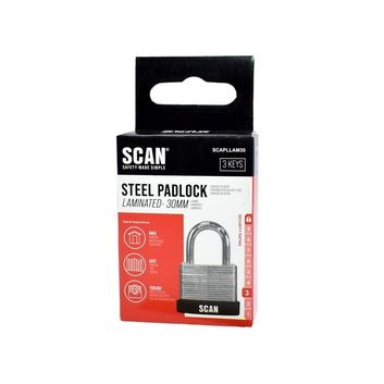 Scan Laminated Steel Padlock alternative