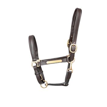 Hy Equestrian Leather Headcollar Brown