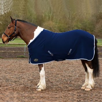 Gallop Ponie Tiddlywinks Jersey Cooler Rug Navy/White/Sky alternative