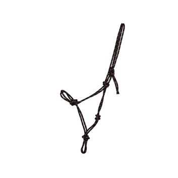 Hy Equestrian Rope Halter Black