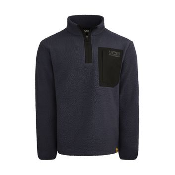 JCB Unisex Borg Fleece Navy