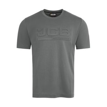 JCB Unisex 3D Embossed T-Shirt Grey