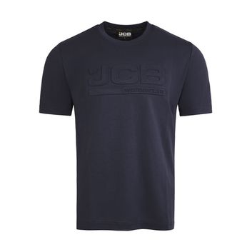 JCB Unisex 3D Embossed T-Shirt Navy