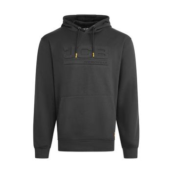 JCB Unisex Embossed Hoody Black