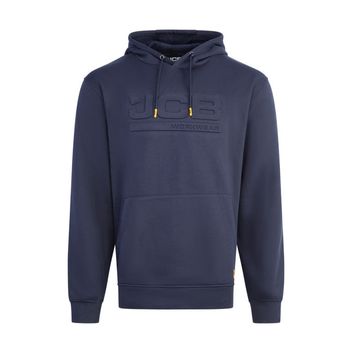 JCB Unisex Embossed Hoody Navy