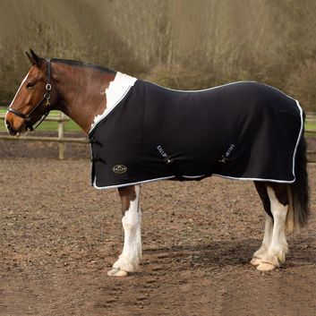 Gallop Premium Jersey Cooler Rug Black/White/Grey alternative