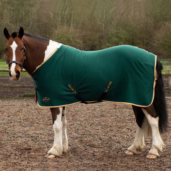 Gallop Premium Jersey Cooler Rug Green/White/Yellow alternative