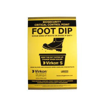 Foot Dip Sign
