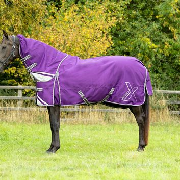Hy Defencex Shield 300g Turnout Rug with Detachable Neck Purple