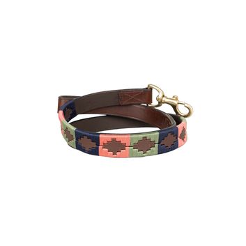 Benji &amp; Flow Sublime Polo Leater Dog Pink/Navy/Green