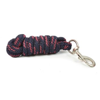 Whitaker Lr083 Poly Braided Leadrope Navy/Burg