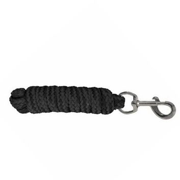 Whitaker Lr084 Cotton Braided Leadrope Black