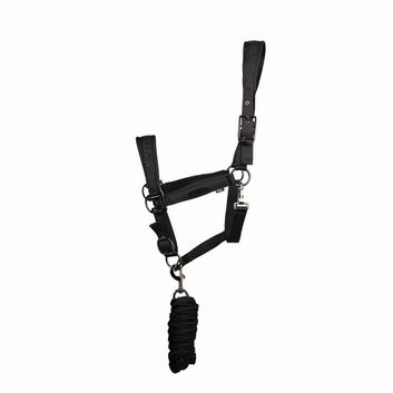 Coldstream Paxton Padded Headcollar &amp; Lead Rope Black alternative