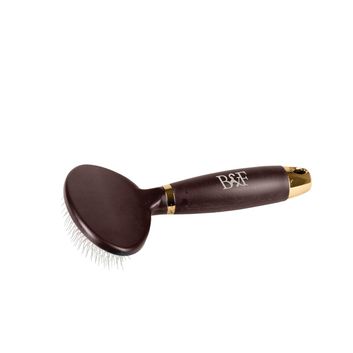 Benji &amp; Flo Gel Handle Longpin Oval Brush Brown/Gold