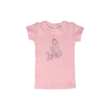 Hy Equestrian Thelwell Minitots T-Shirt Baby Pink