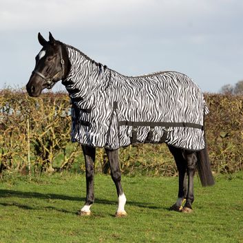 Hyconic Zebra Combi Fly Rug Black/White