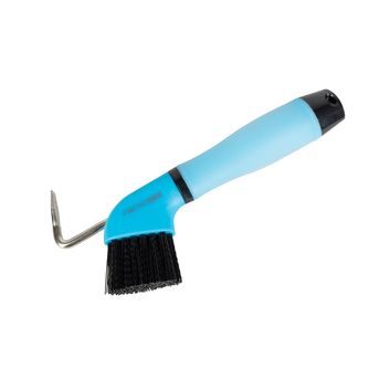 Progroom Gel Grip Hoof Pickby Hy Equestrian Blue