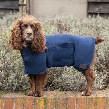 Benji &amp; Flo Classic Drying Dog Robe Navy alternative