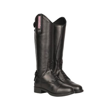 Hy Equestrian Cascano Riding Boots Child Black/Pink Diamante alternative