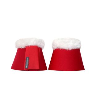 Hy Equestrian Christmas Santa Over Reach Boots Red/White