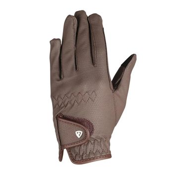 Hy Equestrian Cottenham Elite Riding Cloves Child Brown