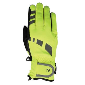 Hy Equestrian Reflective Waterproof Multi-Purpose Gloves Yellow/Black