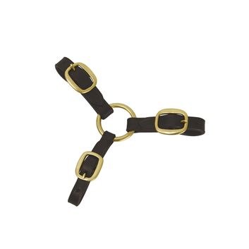 Hy Equestrian Three Way Leather Coupling Brown