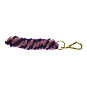 Hy Equestrian Two-Tone Twisted Lead Rope Navy/Pink